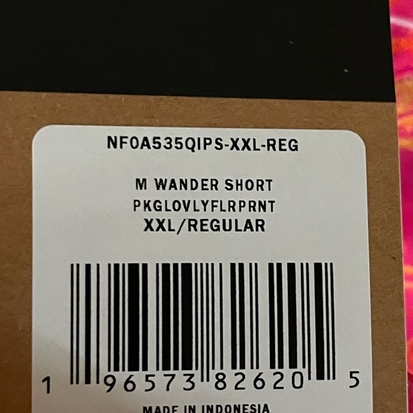 THE NORTH FACE Wander Shorts Pink Flower Lightweight FlashDry NWT Size XXL - Picture 11 of 13